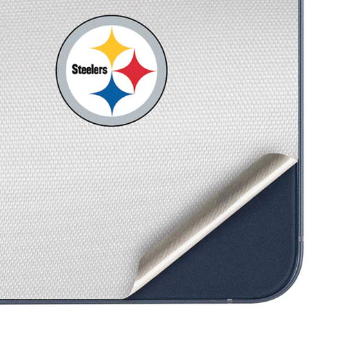 NFL Pittsburgh Steelers White Striped Galaxy A36 5G Skin